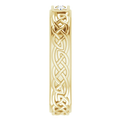 1/5 CTW Natural Diamond Men's Band, 4.88 mm