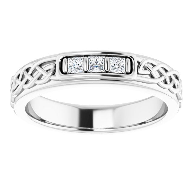 1/6 CTW Natural Diamond Men's Band