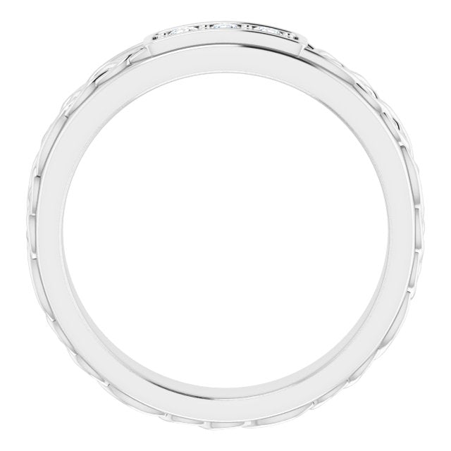 1/5 CTW Natural Diamond Men's Band, 4.59 mm