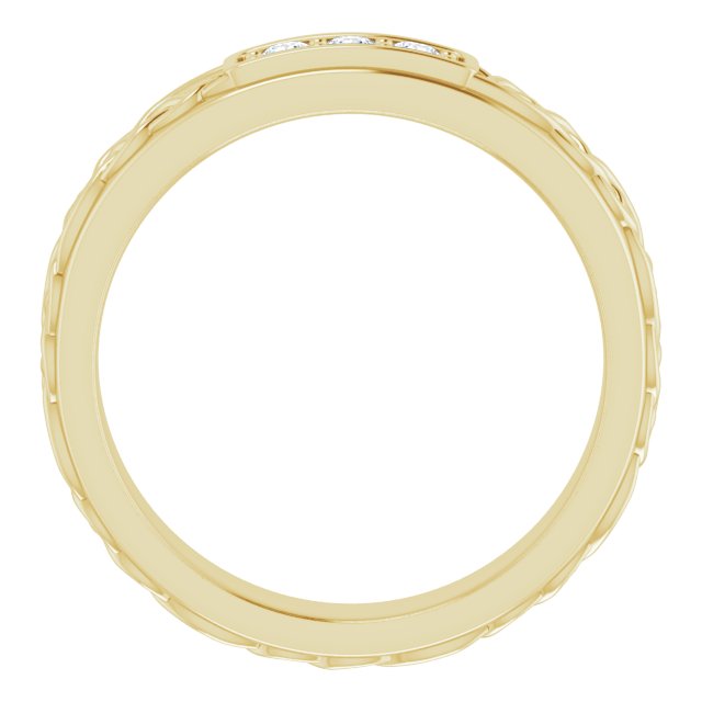 1/5 CTW Natural Diamond Men's Band, 4.59 mm