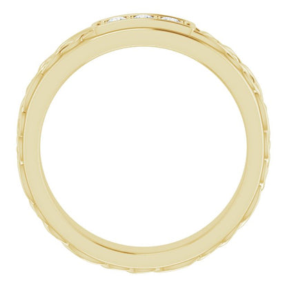 1/5 CTW Natural Diamond Men's Band, 4.59 mm