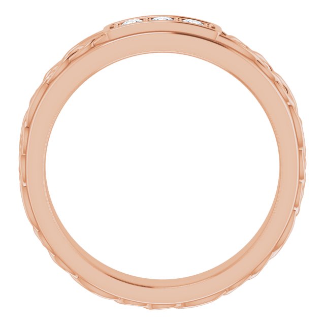 1/5 CTW Natural Diamond Men's Band, 4.59 mm