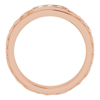 1/5 CTW Natural Diamond Men's Band, 4.59 mm