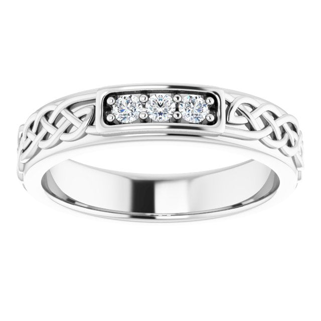 1/5 CTW Natural Diamond Men's Band, 4.59 mm