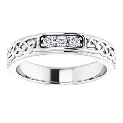 1/5 CTW Natural Diamond Men's Band, 4.59 mm