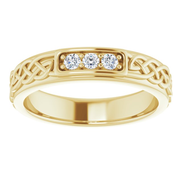 1/5 CTW Natural Diamond Men's Band, 4.59 mm