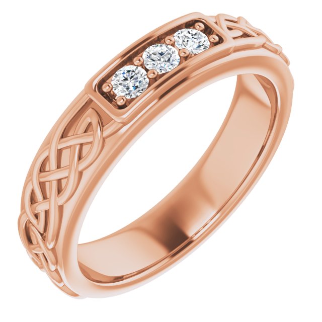 1/5 CTW Natural Diamond Men's Band, 4.88 mm