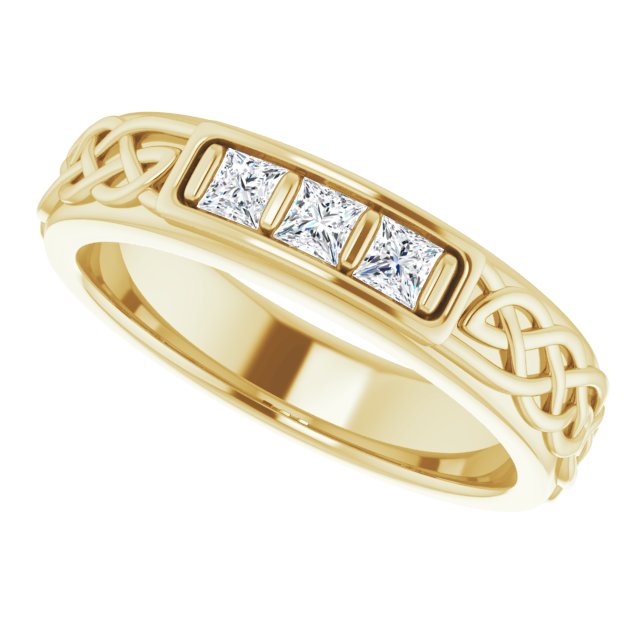1/4 CTW Natural Diamond Men's Band