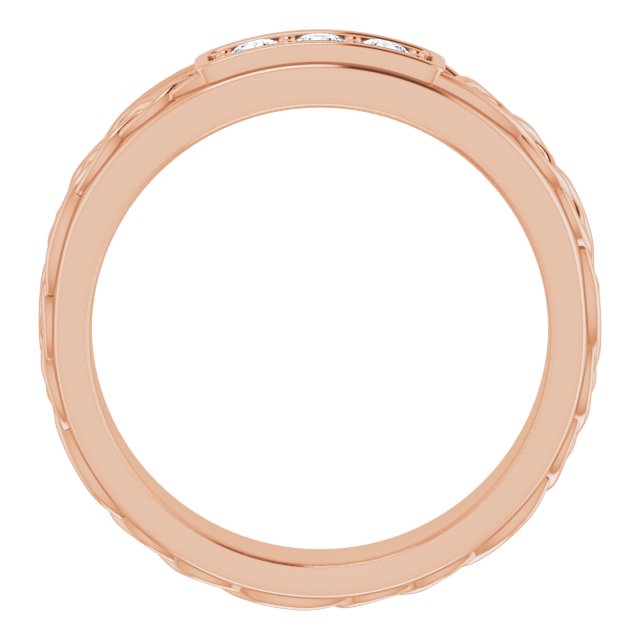 1/5 CTW Natural Diamond Men's Band, 4.88 mm
