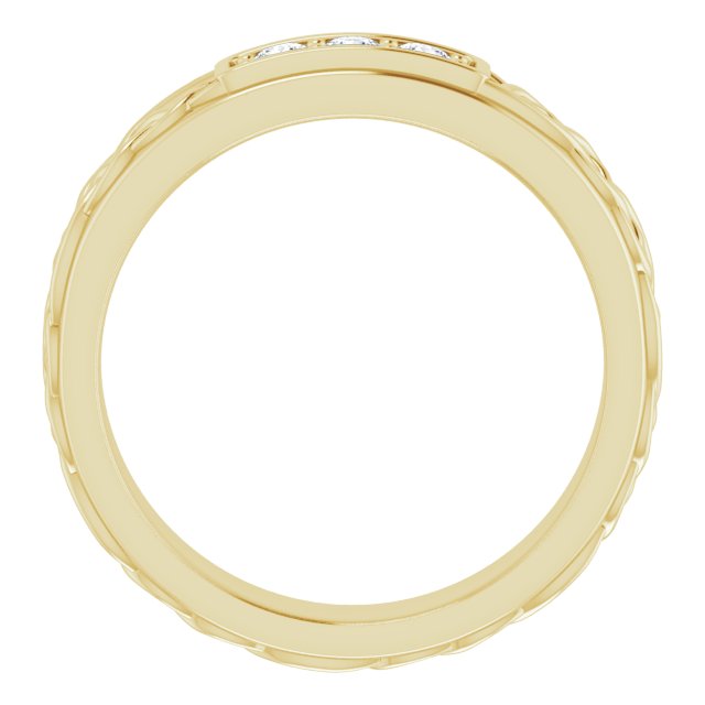 1/5 CTW Natural Diamond Men's Band, 4.88 mm