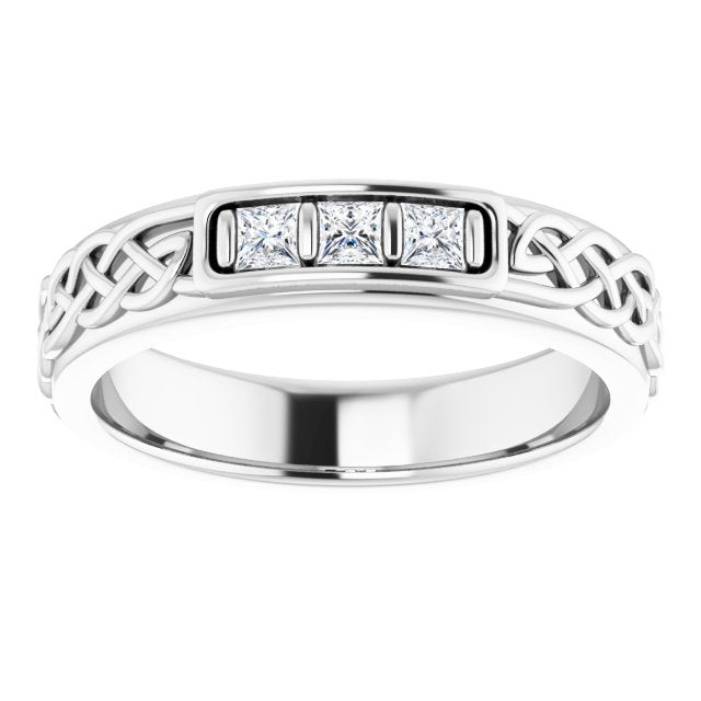 1/5 CTW Natural Diamond Men's Band, 4.59 mm