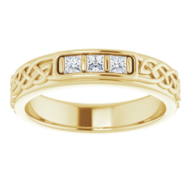 1/5 CTW Natural Diamond Men's Band, 4.59 mm