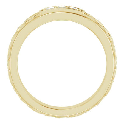 1/6 CTW Natural Diamond Men's Band