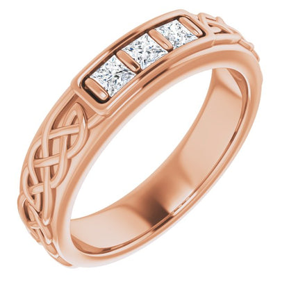 1/4 CTW Natural Diamond Men's Band