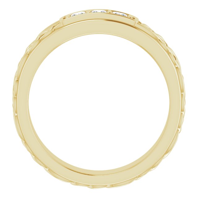 1/5 CTW Natural Diamond Men's Band, 4.59 mm