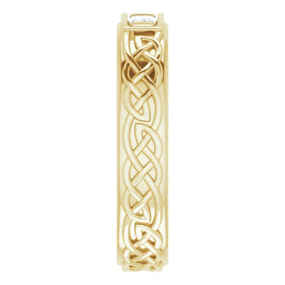 1/4 CTW Natural Diamond Men's Band