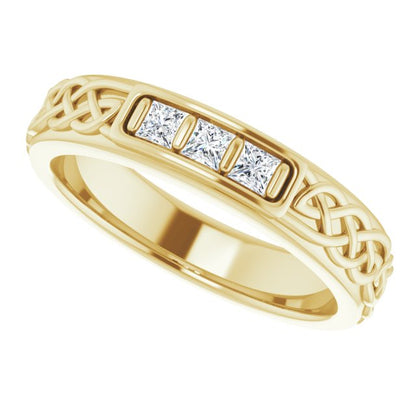 1/5 CTW Natural Diamond Men's Band, 4.59 mm