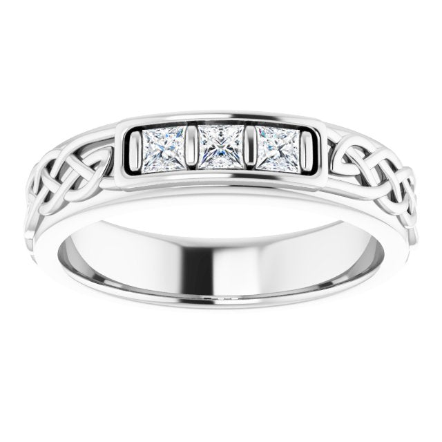 1/4 CTW Natural Diamond Men's Band