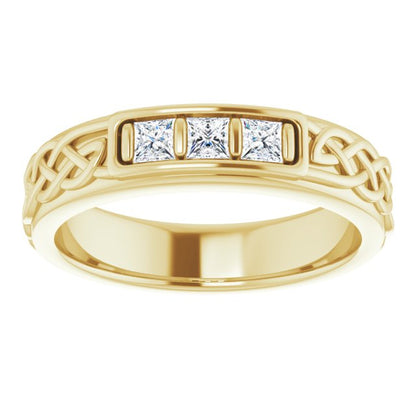 1/4 CTW Natural Diamond Men's Band