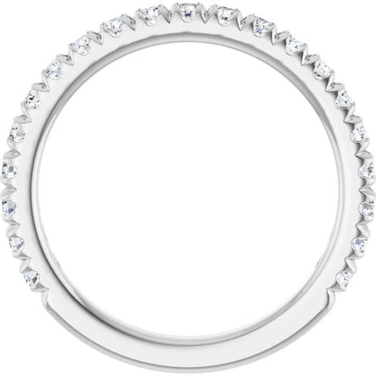 5/8 CTW Lab-Grown Diamond French-Set Anniversary Band, 2.4 x 2.3 mm