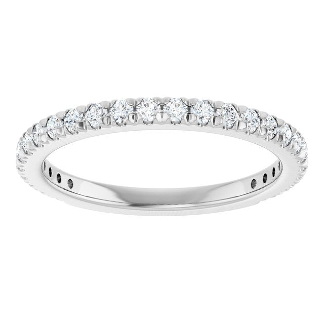 3/8 CTW Natural Diamond French-Set Anniversary Band, 2 mm