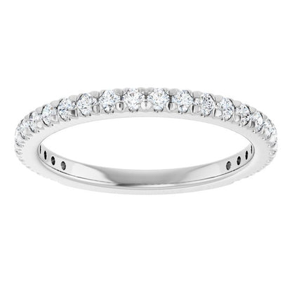 3/8 CTW Natural Diamond French-Set Anniversary Band, 2 mm
