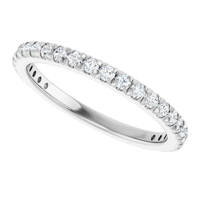 3/8 CTW Natural Diamond French-Set Anniversary Band, 2 mm