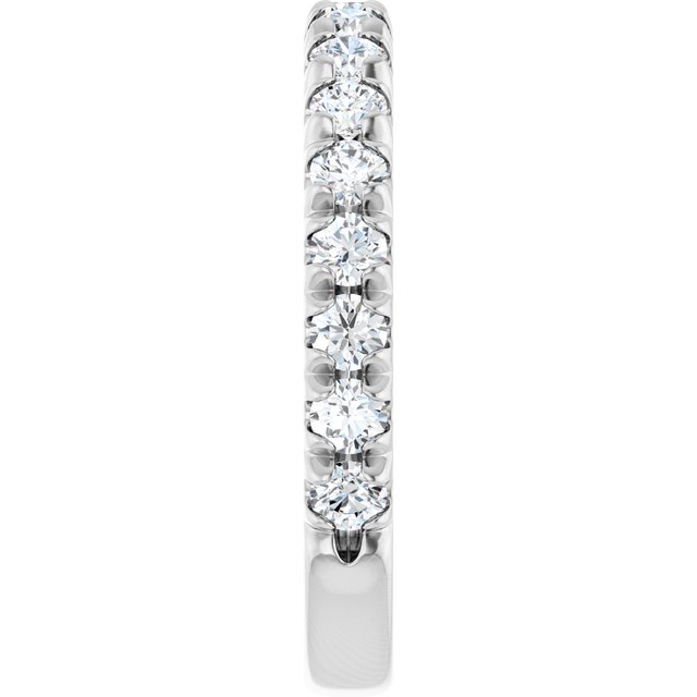 1 CTW Natural Diamond French-Set Anniversary Band, 2.4 mm
