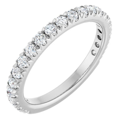 5/8 CTW Lab-Grown Diamond French-Set Anniversary Band, 2.4 x 2.3 mm