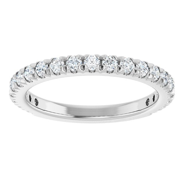 5/8 CTW Lab-Grown Diamond French-Set Anniversary Band, 2.4 x 2.3 mm