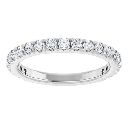5/8 CTW Lab-Grown Diamond French-Set Anniversary Band, 2.4 x 2.3 mm