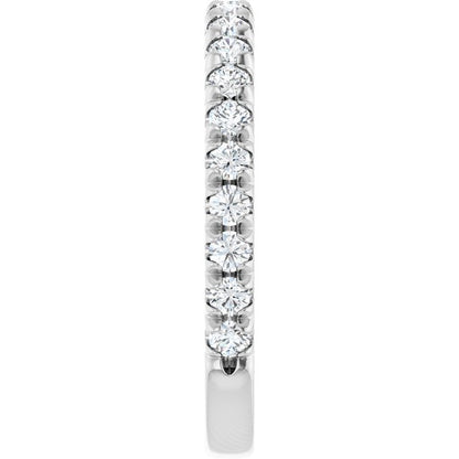 5/8 CTW Lab-Grown Diamond French-Set Anniversary Band, 2.4 x 2.3 mm