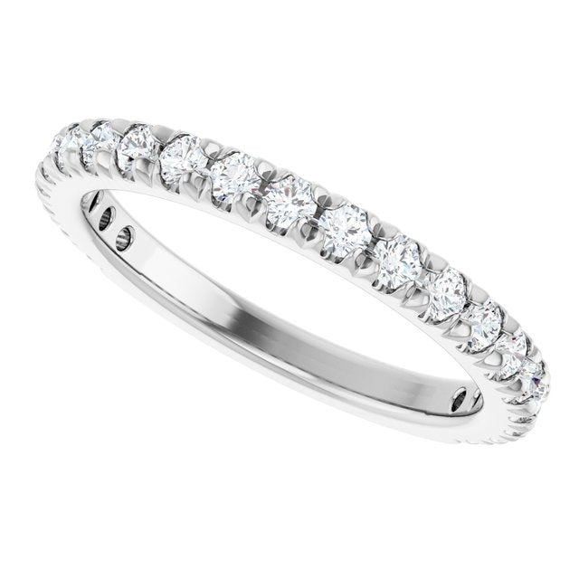 5/8 CTW Lab-Grown Diamond French-Set Anniversary Band, 2.4 x 2.3 mm