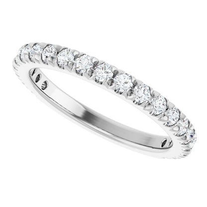 5/8 CTW Lab-Grown Diamond French-Set Anniversary Band, 2.4 x 2.3 mm