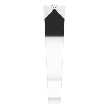 1/10 CTW Lab-Grown Diamond Geometric Tapered Band