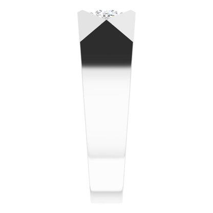 1/3 CTW Lab-Grown Diamond Geometric Tapered Band