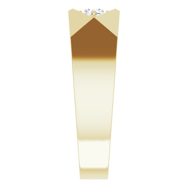 1/3 CTW Lab-Grown Diamond Geometric Tapered Band