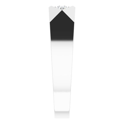 .04 CTW Natural Diamond Geometric Tapered Band