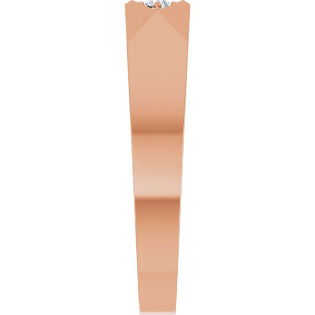 1/10 CTW Lab-Grown Diamond Geometric Tapered Band