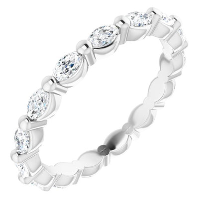 3/4 CTW Natural Diamond Eternity Band, 2.15 mm