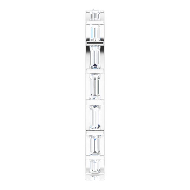 1/2 CTW Natural Diamond Eternity Band, 1.9 mm, Channel-Set Baguette