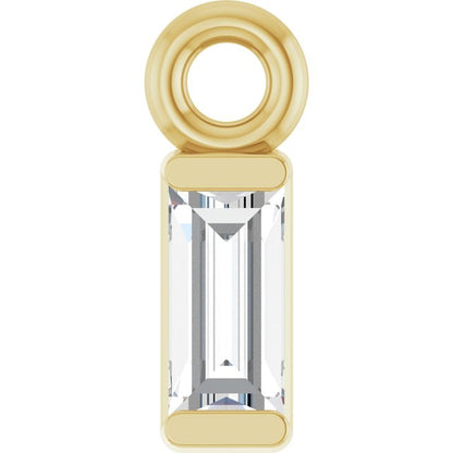 .04 CT Lab-Grown Diamond Dangle, 2.13 mm x 5.86 mm