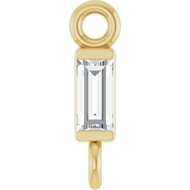.04 CT Lab-Grown Diamond Link, 2.13 mm x 7.79 mm