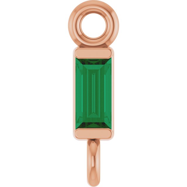 Natural Emerald Link, 2.31 mm x 8.89 mm