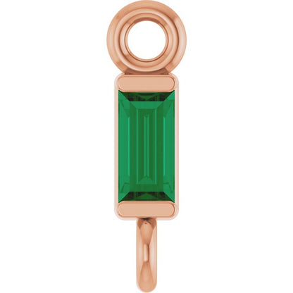 Natural Emerald Link, 2.31 mm x 8.89 mm