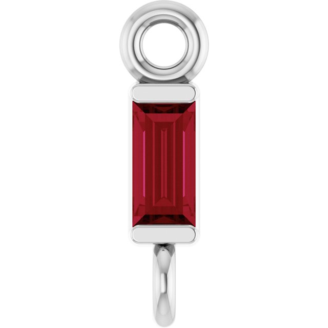 Natural Ruby Link, 2.31 mm x 8.89 mm