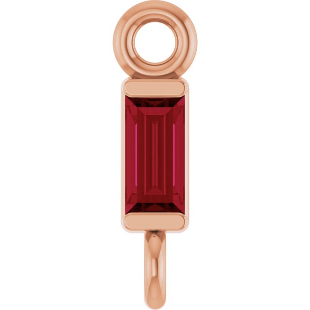 Natural Ruby Link, 2.31 mm x 8.89 mm