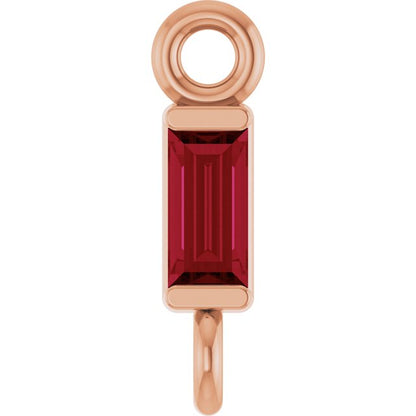 Natural Ruby Link, 2.31 mm x 8.89 mm