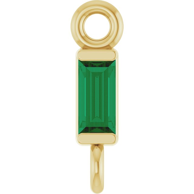 Natural Emerald Link, 2.31 mm x 8.89 mm