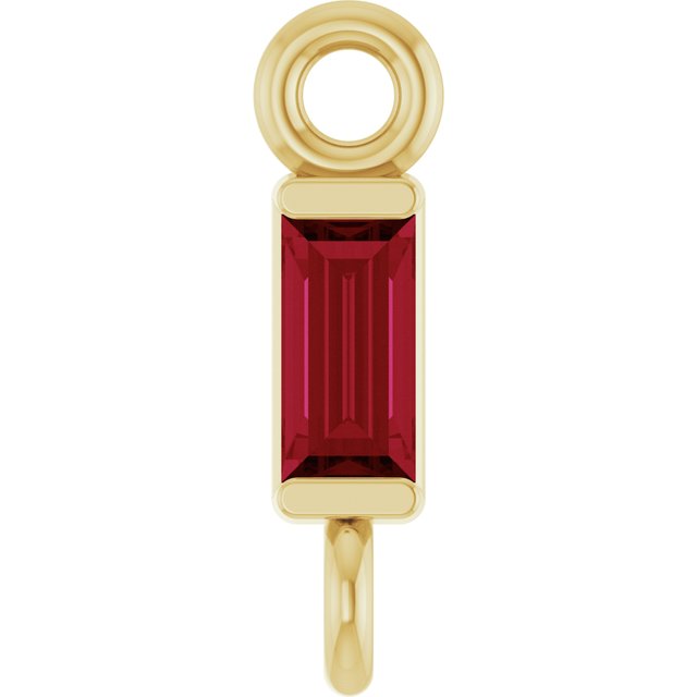 Natural Ruby Link, 2.31 mm x 8.89 mm